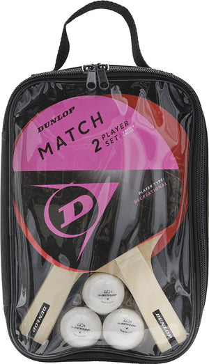 Dunlop - tafeltennisbal - match 2 player set