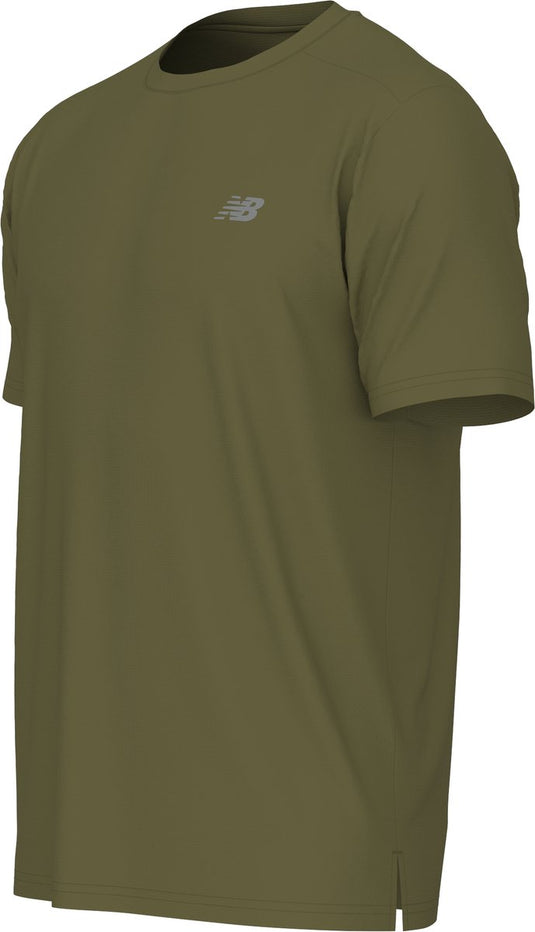 New balance sport essential t-shirt heren sportshirt - green