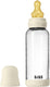Bibs fles - medium flow - 240 ml - glas latex - ivory
