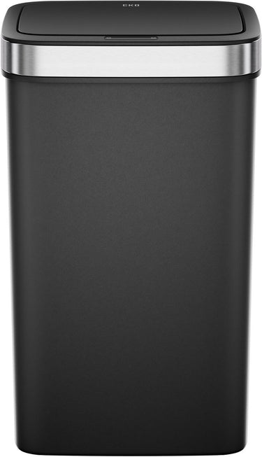 Eko - hana deluxe sensor bin 50 liter - premium resin rvs - zwart - prullenbak