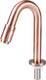 Differnz fonteinkraan gebogen 19cm rood koper