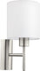 Eglo pasteri wandlamp - 1 lichts - 30.5 cm - stof - grijs, wit