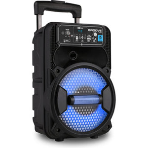 Idance boombox + wielen + microfoon