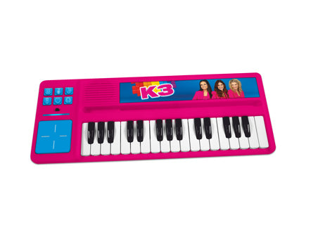 Load image into Gallery viewer, K3 speelgoedinstrument - piano met drumpad - met fragmenten van 5 liedjes - inclusief batterijen
