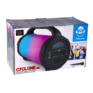 Load image into Gallery viewer, Idance cyclone400bk karaoke set - bluetooth party speaker met disco led-verlichting - inclusief microfoon
