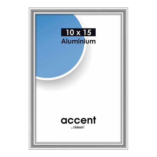 Nielsen design nielsen fotolijst 51223 accent glanzend zilver 10x15 cm