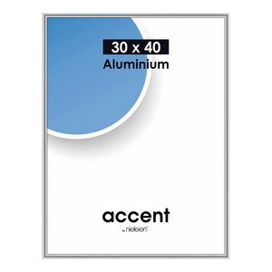 Nielsen design nielsen fotolijst 52424 accent mat zilver 30x40 cm