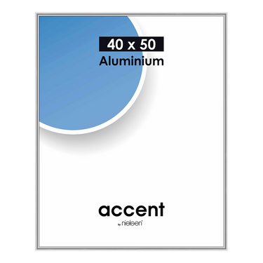 Nielsen design nielsen fotolijst 52524 accent mat zilver 40x50 cm