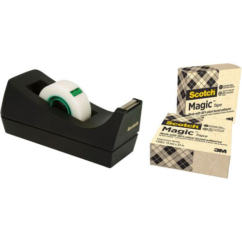 Tapedispenser c38 scotch + 3 rollen