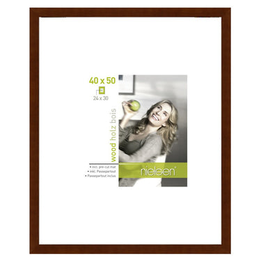 Nielsen design nielsen fotolijst 8988021 apollon zwart 40x50 24x30 cm