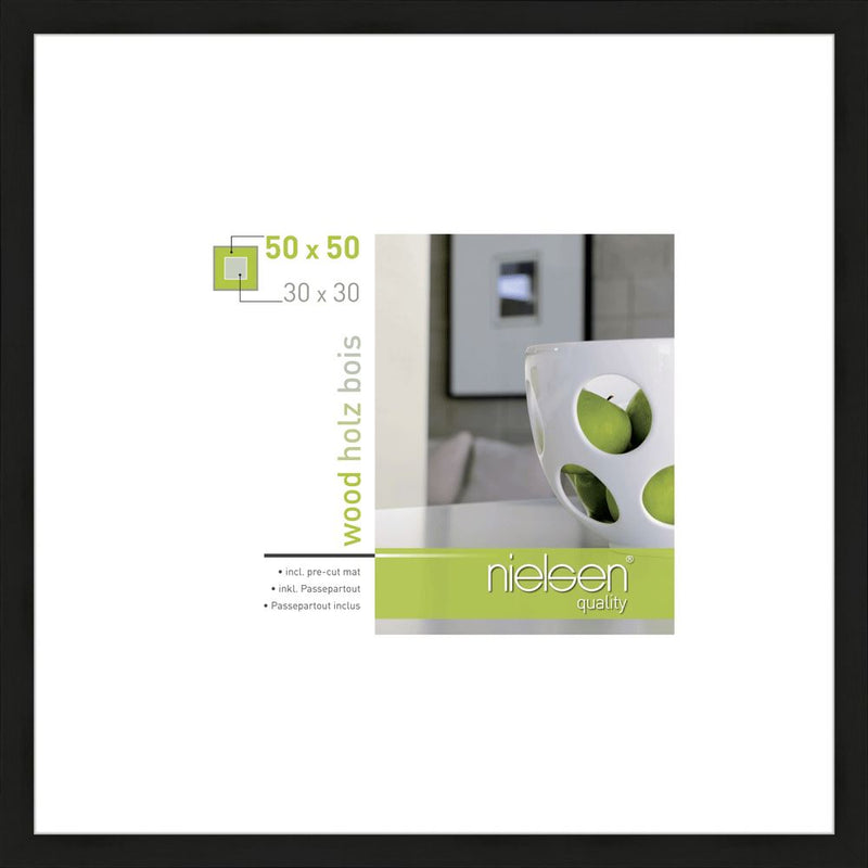 Load image into Gallery viewer, Nielsen design nielsen fotolijst 8988053 apollon zwart 50x50 30x30 cm

