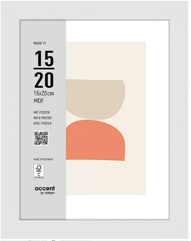 Nielsen design nielsen fotolijst 3217202 wood 19 wit 15x20 cm