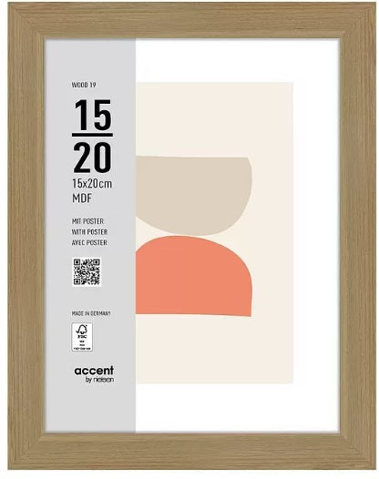 Load image into Gallery viewer, Nielsen design nielsen fotolijst 3217204 wood 19 naturel 15x20 cm
