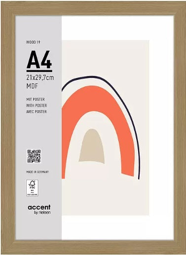 Load image into Gallery viewer, Nielsen design nielsen fotolijst 3221204 wood 19 naturel 21x29,7 cm
