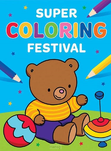Deltas super coloring festival kleurboek