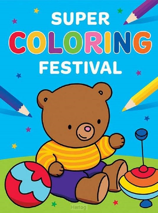 Deltas super coloring festival kleurboek