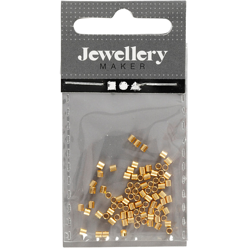 Afbeelding laden in galerijviewer, Https: www.cchobby.nl knijpkralen-tube-afm-2x2-mm-gatgrootte-1-4-mm-verguld-80-stuk-1-doos

