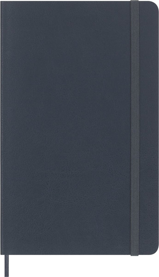 Moleskine vegea notitieboek capri large (13x21cm) gelinieerd zachte kaft - petroleum (box)