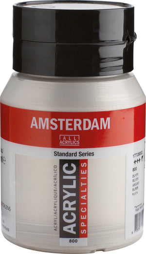 Amsterdam standard series acrylverf pot 500 ml zilver 800
