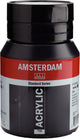 Amsterdam standard series acrylverf pot 500 ml oxydzwart 735