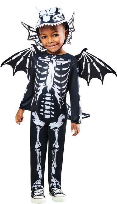 Rubies skeleton dragon kinderkostuum - - maat 2-3 jaar