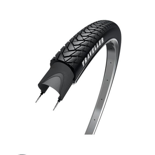 Wolff traveller, zwart met reflectie, 28x1.60 , etrto 42-622 1.2mm anti-leklaag