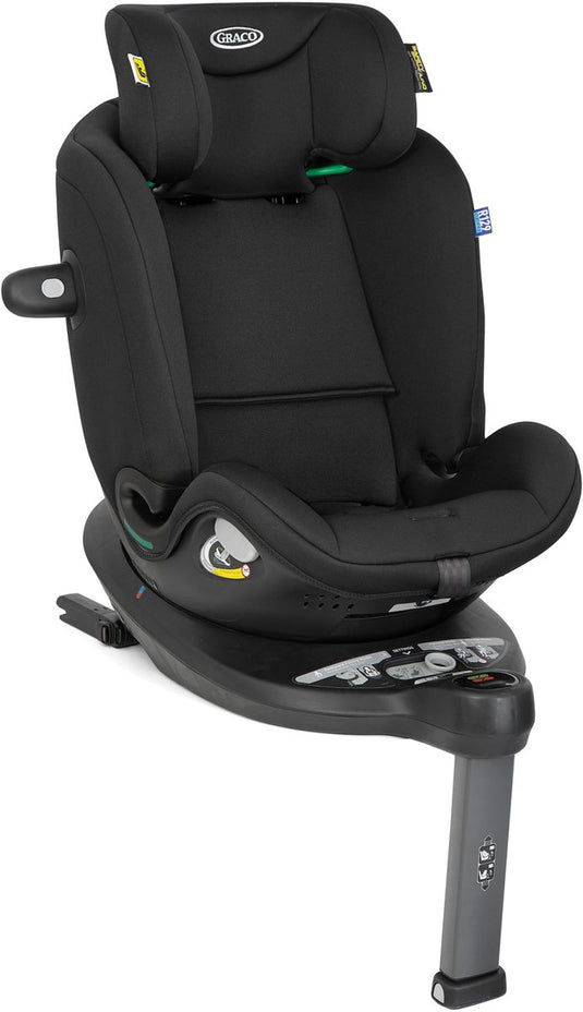 Graco turn2me grow i-size r129 - midnight - 360º draaibaar autostoeltje achterwaarts voorwaarts - van 40 tot 125 cm (vanaf de geboorte tot ca. 7 jaar)