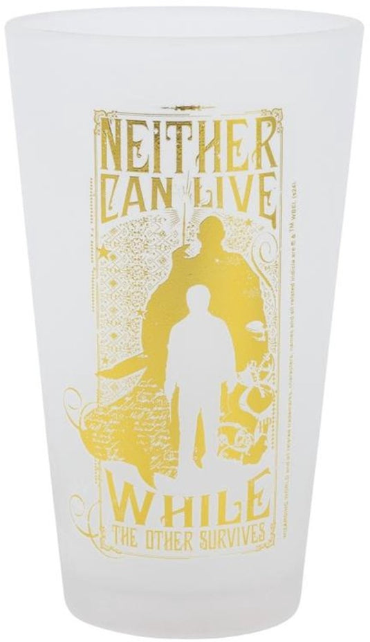 Warner bros. entertainment harry potter, set van 2 glazen 490ml collectie golden magic elegant mat design, transparant