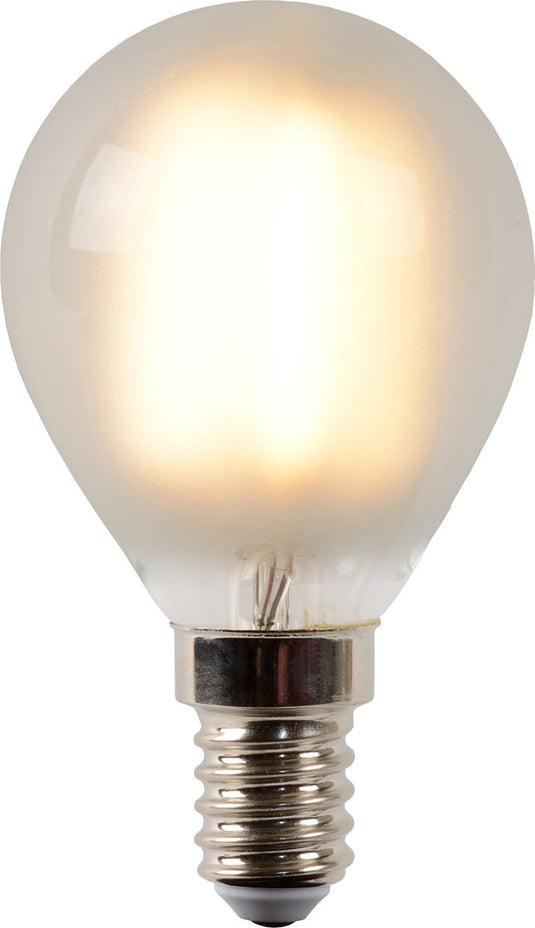Lucide p45 - filament lamp - ø 4,5 cm - led dimbaar - e14 - 1x4w 2700k - mat