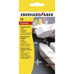 Schoolbordkrijt faber-castell eberhard faber colori wit 12 stuks