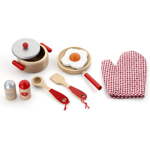 Keukenset rood 9-delig. 3+