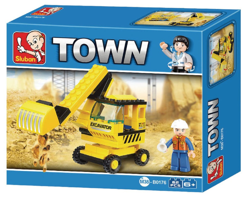 Load image into Gallery viewer, Sluban M38-B0176 Town Graafmachine 62-delig
