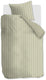 Vtwonen mini stripe dekbedovertrek - eenpersoons - 140 x 220 cm - groen