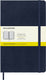 Moleskine classic notitieboek - large - hardcover - geruit - saffier blauw