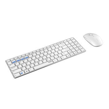 Load image into Gallery viewer, Rapoo 9300m multimodus draadloze ultraslanke desktop combo set qwerty wit
