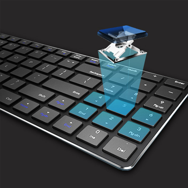 Load image into Gallery viewer, Rapoo toetsenbord mm slim zwart e9100m
