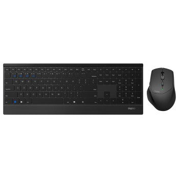 Load image into Gallery viewer, Rapoo 9500m multi-mode wireless optical combo set ui version black
