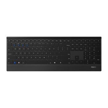 Load image into Gallery viewer, Rapoo 9500m multi-mode wireless optical combo set ui version black
