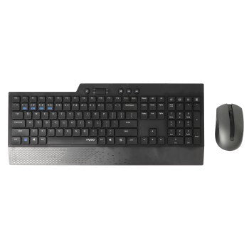 Load image into Gallery viewer, Rapoo 8200t multimodus draadloze desktop combo set zwart qwerty us
