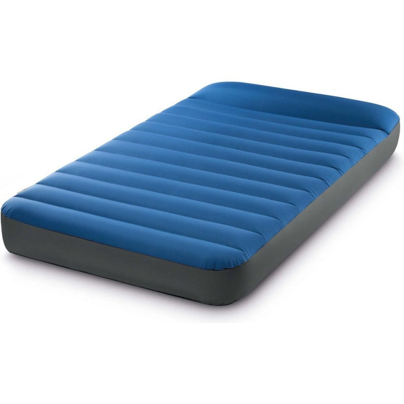 Load image into Gallery viewer, Intex 64011 truaire twin dura-beam camping matras 191x99x22 cm + quickfill usb150 pomp blauw
