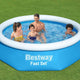 Bestway zwembad fast set opblaasbaar rond 244x61 cm 57265