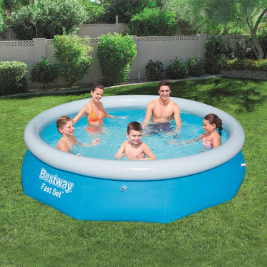 Bestway zwembad fast set opblaasbaar rond 305x76 cm 57266