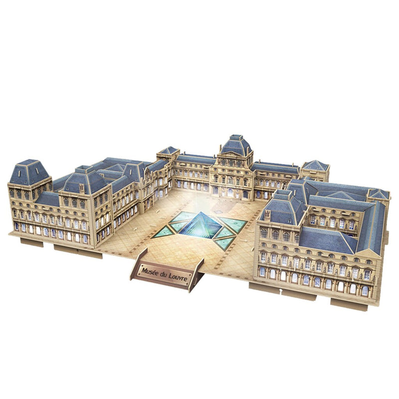 Load image into Gallery viewer, Cubic fun 3d puzzel the louvre + led verlichting 137 stukjes

