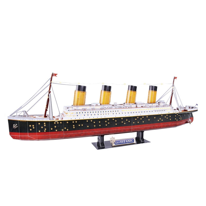 Load image into Gallery viewer, Cubic fun 3d puzzel titanic met led verlichting - 266st.
