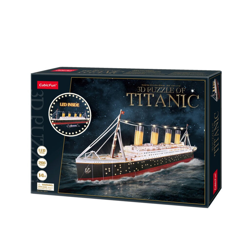 Load image into Gallery viewer, Cubic fun 3d puzzel titanic met led verlichting - 266st.
