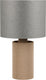 Trio canio - tafellamp - natuurlijk - excl. 1x e14 4 w - snoerschakelaar - go green