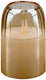 Arti casa led kaars in pot - bewegende vlam - timer 6 uur - 7,5 x 12,5 cm - beige