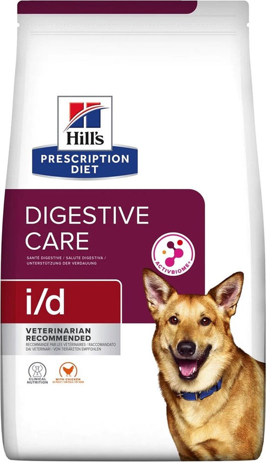 Hill's prescription diet i d - hondenvoer - ondersteunt spijsvertering - lactosevrij - met vitamines en mineralen