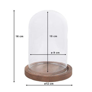Clayre eef 6gl1944 stolp transparant 12x16 cm