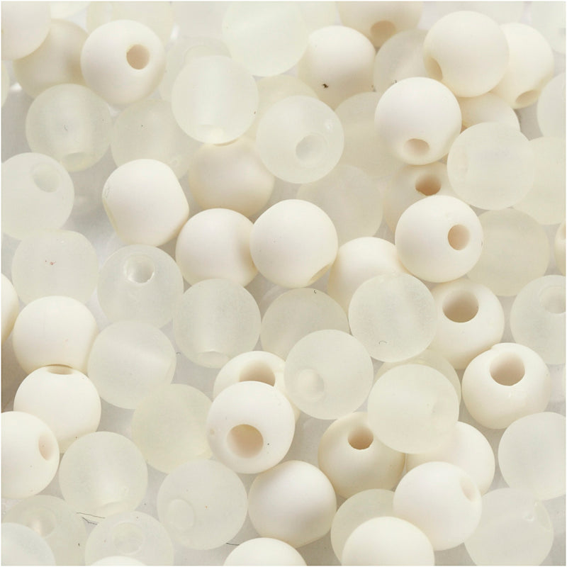 Afbeelding laden in galerijviewer, Https: www.cchobby.nl plastic-kralen-d-6-mm-gatgrootte-2-mm-ca-150-stuk-creme-40-gr-1-doos

